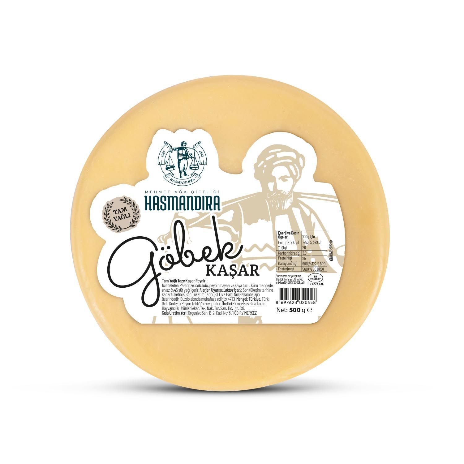 Hasmandıra Göbek Kaşar 500 gr