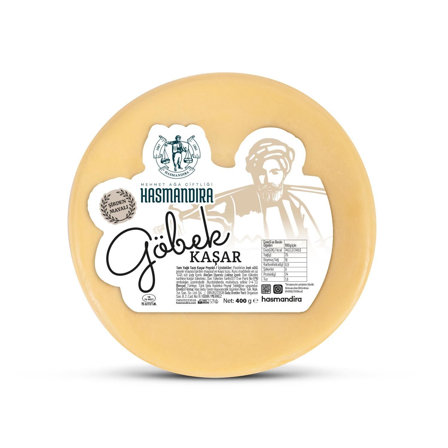 Hasmandıra Göbek Kaşar 400 gr