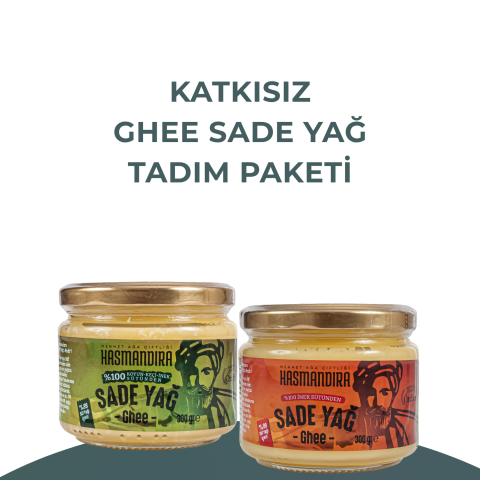 Katkısız Ghee Sade Yağ Tadım Paketi 300g x 2 adet