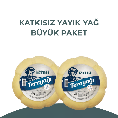 Katkısız Yayık Yağ Büyük Paket 750g x 2 adet