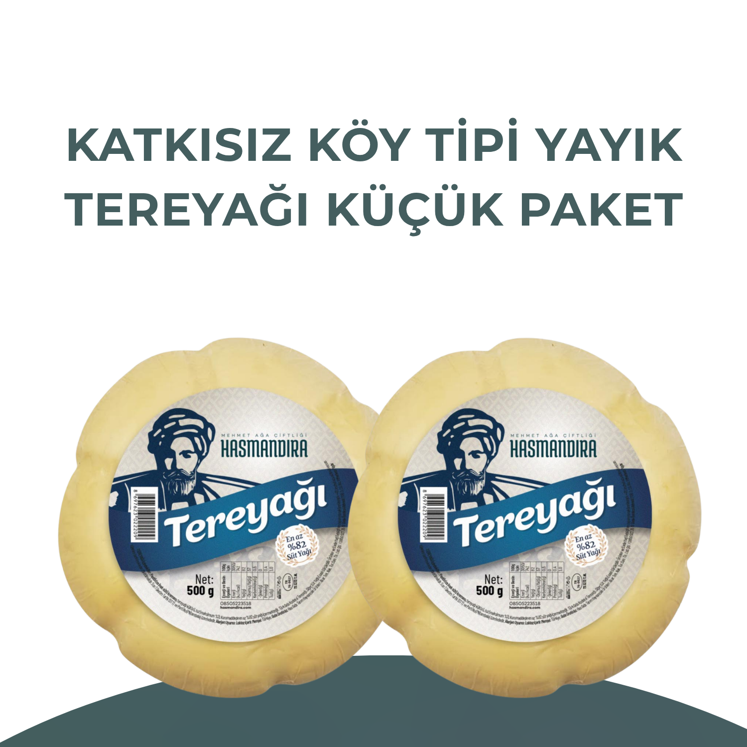 Katkısız Köy Tipi Yayık Tereyağı Küçük Paket 500g x 2 adet