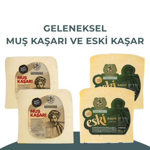 Geleneksel Muş ve Eski Kaşar Paketi 300g x 4 adet