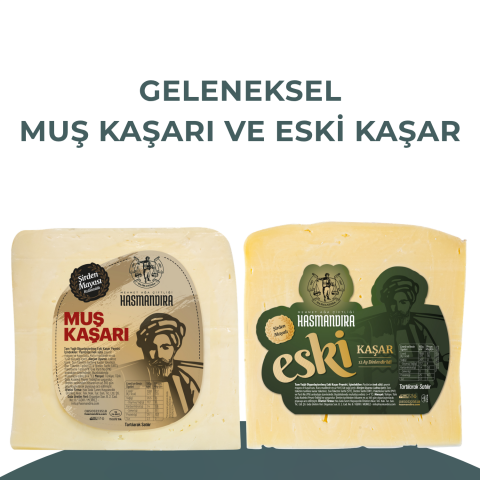 Geleneksel Muş Kaşarı ve Eski Kaşar Paketi 300g x 2 adet