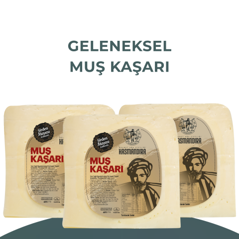 Geleneksel Muş Kaşarı Paketi 300g x 3 adet