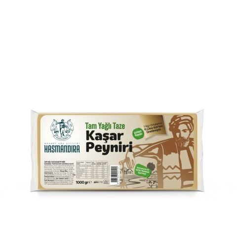 Hasmandıra Tam Yağlı Kaşar Peyniri 1000 gr